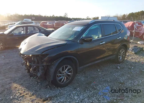 2015 Nissan Rogue Sl z USA, uszkodzony, nr VIN 5N1AT2MT6FC874478